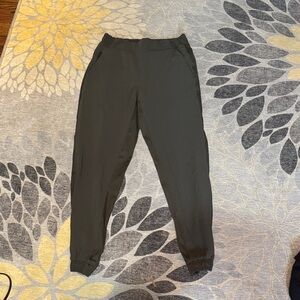Athleta khaki green Jogger Pants with side stripe